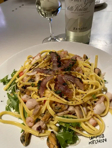 pasta med fisk