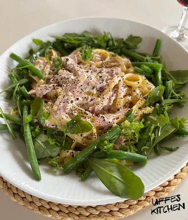 Pasta med skinka