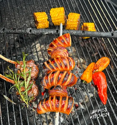 lamm korv pa grillen